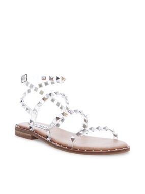 Steve Madden - Studded Travel Flat - Clear Ankle Strap